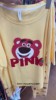 韩版pink短袖纯棉睡衣24月季花可爱草莓熊少女(熊少女)心两件套家居服