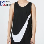 NIKE耐克背心男装健身训练篮球运动服宽松透气无袖T恤 DH7133-013