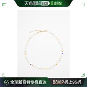 香港直邮Anni Lu 女士Nights 18kt 白色珠饰镀金项链