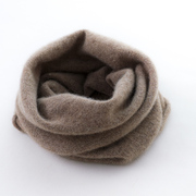 100%纯山羊绒 围脖 套头围巾 男女同款 秋冬季针织保暖护颈椎围巾
