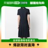 香港直邮THOM BROWNE 女士海军蓝色三条纹边饰 Polo 衫连衣裙 FJD