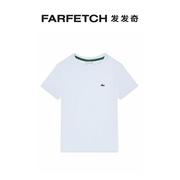 lacoste童装logo刺绣棉，t恤farfetch发发奇