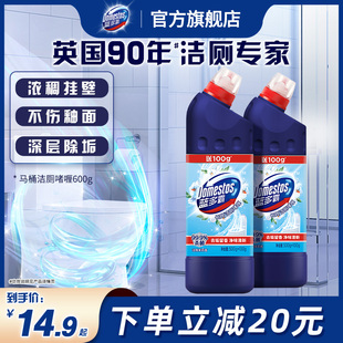 蓝多霸啫喱马桶清洁剂洁厕灵去异味除菌留香600g*2瓶多香型