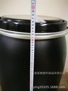 新120l直桶黑桶法兰桶120kg塑料桶化工桶，开口桶抱箍桶耐酸碱桶1品
