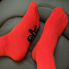新年春节男士红色本命年女士，中筒袜子网，红袜红色ins朝长筒棉袜