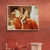 世界名画马背上(马背上)的戈黛娃夫人欧式人物，油画客厅装饰画餐厅挂画挂画