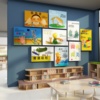图书角布置儿童阅读区幼儿园文化墙贴画阅览室环创绘本馆墙面装饰