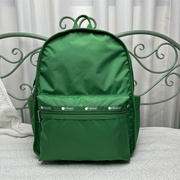 时尚绿色潮款夏日旅行背包，初高中书包超轻双肩包女大号3747