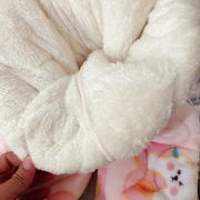 儿童睡衣冬季加厚女童家居服套装小童女宝宝三层夹棉睡衣加绒保暖