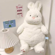大白兔兔子毛绒玩具睡觉公仔慵懒胖兔子可爱玩偶布娃娃女生礼物
