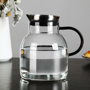 日式大容量凉水壶高颜值冷水壶北欧创意客厅耐热玻璃白开水杯套5X