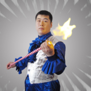 大卫魔术道具火焰棒变绸，魔术棒魔术，丝巾魔术绸子塑胶棒