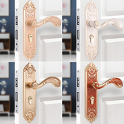 欧式门锁室内金色卧室门锁，套装家用房门锁磁吸静音，实木门锁具门锁