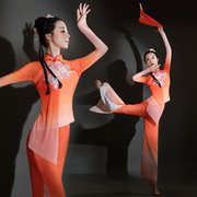 胶州秧歌服演出服女飘逸扇子舞舞蹈服装套装中国风古典舞艺考