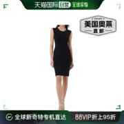 french connectionViven 女式蕾丝后背膝盖以上紧身连衣裙 - 黑色