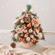 圣诞产品带灯迷你35cm圣诞树，发光小型桌面套餐树圣诞装饰用品