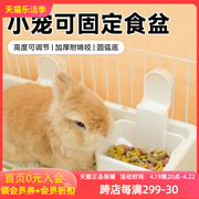 umi兔子食盆可调节宠物兔兔饭碗，荷兰猪龙猫可挂式防啃咬粮食碗