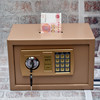 隐形防盗家用小型迷你保险箱电子，密码办公保险柜收银投币式保管柜