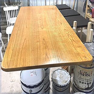 榆木板大桌整板吧台板，台面板餐桌工作台，飘窗写字t台桌面板隔板定