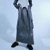 AFFIDAU原创设计复古亚文化口袋A字形假两件连衣裙长半身裙子秋冬