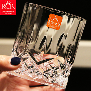 创意意大利进口rcr水晶玻璃威士忌酒杯洋酒杯，啤酒鸡尾酒杯子套装