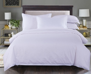 纯白床单被套单件宾馆，酒店床上用品缎条斜纹加厚被单被罩1.2m床品