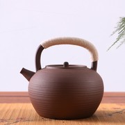 手工陶壶电陶炉煮茶壶紫砂烧水壶，煮茶器耐热复古陶瓷水壶普洱黑茶