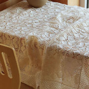 田园复古风镂空桌布餐桌书桌，茶几斗柜，沙发盖巾大尺寸拍照背景布