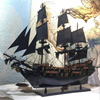 5YA1黑珍珠号加勒比海盗船模型工艺船仿真木船实木质帆船复古