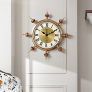 欧式大气挂钟客厅装饰个性时钟艺术美式奢华钟表家用时尚大挂表