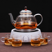 电磁炉煮茶器玻璃烧水壶，蒸茶壶小型蒸汽蒸茶器，电陶炉煮茶煮水茶炉