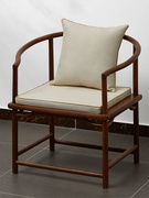 新中式椅子茶椅垫棉麻红木沙发，座垫餐椅实木圈e椅坐垫中式椅垫定