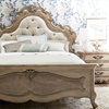 美式实木床双人床1.8米婚床1.5法式乡村仿古做旧欧式别墅家具定制