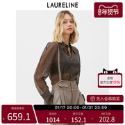 laureline洛瑞琳长袖衬衫2023年春季防晒遮阳时髦百搭上衣女