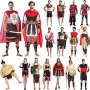 万圣节cos成人古罗马武士服装斯巴达武士，角斗士表演派对服装