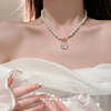 Katomi ACC 珍珠花朵项链轻奢小众精致锁骨链设计感2023颈链