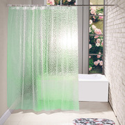 eva创意3d防水水立方隔断帘子，浴帘加厚透明浴室防霉