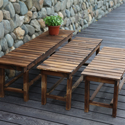 长凳子阳台实木长条凳庭院防腐木凳换凳花园长椅浴室长板凳