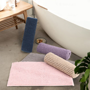 短毛素色雪尼尔地浴室防滑雪尼尔地毯热熔胶，门客厅地毯