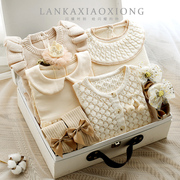 新生儿礼盒春夏套装女宝宝，满月礼物婴儿初生，周岁伴手百天礼裙用品