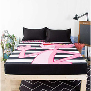 卡通粉红豹儿童床笠1.2单人床垫防滑保护套，双人1.5x2米棕垫床罩子