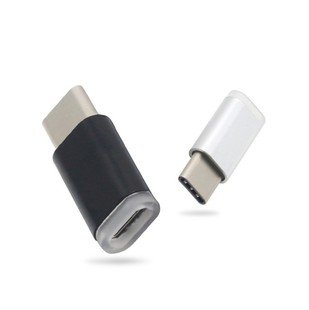 手机数据线铝合金Type-c转Micro转接头USB OTG Type c透明转换头