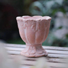 纯手工粗陶浮雕可爱小号树叶奖杯红陶材质透气透水