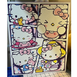 HelloKitty钻石画2024儿童手工diy5d水晶满钻高颜值难度女孩