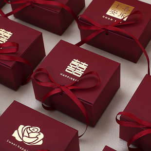 定制婚庆糖盒婚礼喜糖盒子专用结婚欧式喜糖盒网红伴手礼盒子