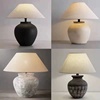新中式陶瓷台灯侘寂风客厅卧室床头灯禅意复古日式民宿样板房灯具