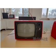 70-80年代复古 老式怀旧 黑白电视机 老旧物件 橱窗装饰品实图