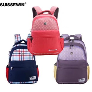 suissewin双肩包1-4年级小学生书包中学生背包大学生，休闲减压包包