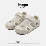 kappa童鞋女童凉鞋夏季款，软底包头儿童凉鞋防滑沙滩，鞋子男童凉鞋
