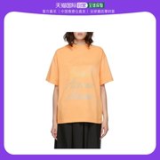 香港直邮we11done女士橙色，短袖t恤wd-tt8-20-099-u-or